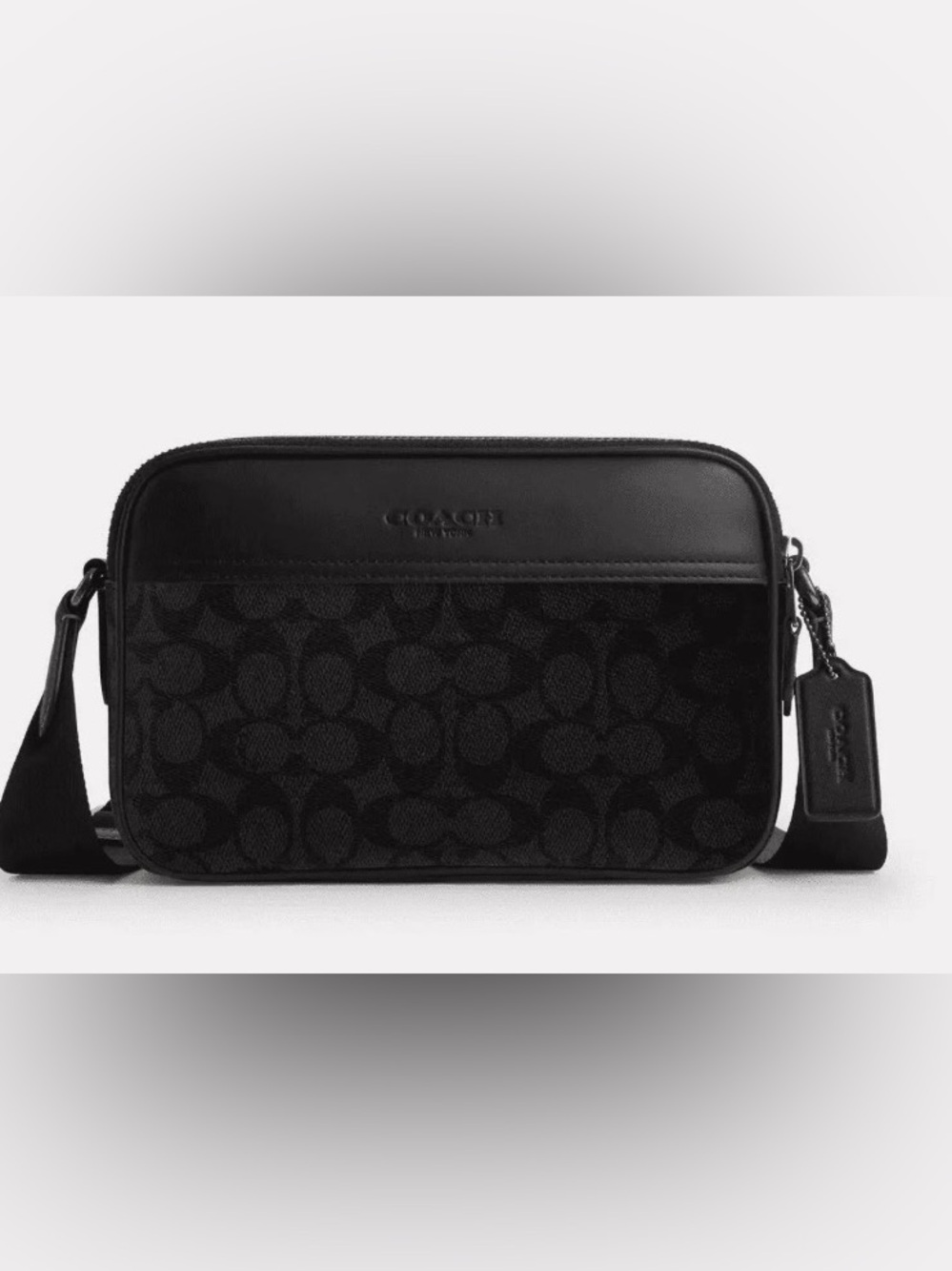 Coach Graham Black Signature C Crossbody Bag
